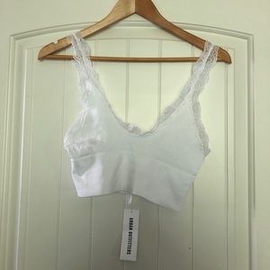 Urban Outfitters white bralette. BRAND NEW. Size M